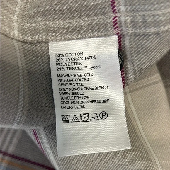 Tommy Bahama Canyon Beach Pebble Clay Plaid Flannel Shirt - Picture 6 of 11